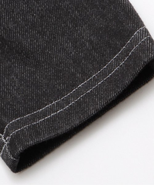 apres les cours(アプレレクール)の「デニムニットレギンス 9分丈(デニムパンツ・キッズ・サックスブルー/ブルー/チャコール・80/90/130/110/120/100)」の11枚目の写真