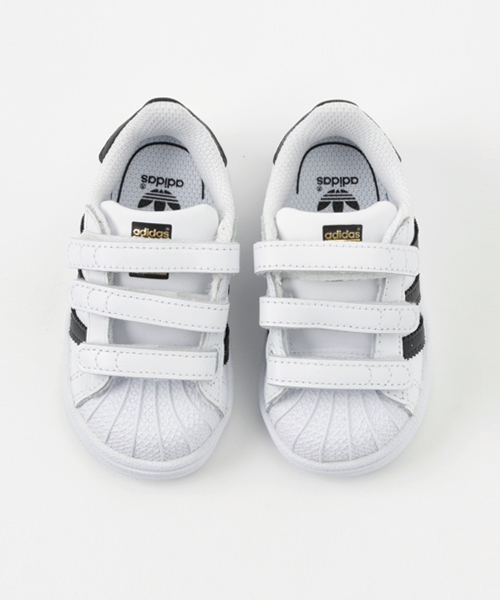 adidas（アディダス）の「オリジナルス SS CF[SS CF I]（スニーカー・キッズ・ホワイト×ブラック・13cm/13.5cm/12cm/15.5cm/14cm/15cm/14.5cm/16cm）」の2枚目の写真