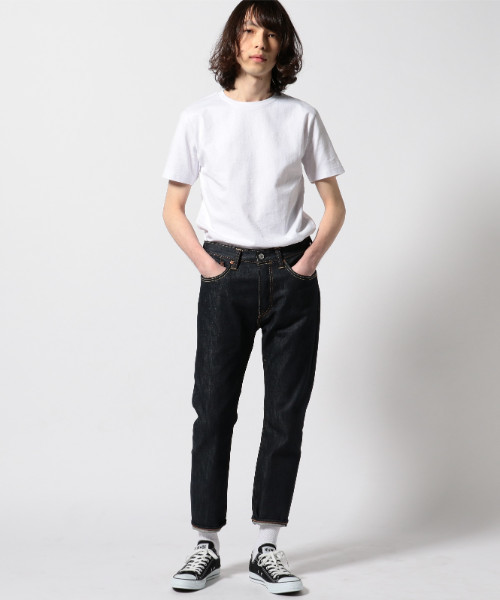 501(R) Skinny（ゴーマルイチスキニー）の「501(R) Skinny スキニージーンズ ダークインディゴブルー LONG DAY RIGID リジッド WHITE OAK セルビッジ/12.9oz（デニムパンツ・メンズ・ダークインディゴブルー・30inch/34inch/29inch/38inch/32inch/36inch/28inch/31inch/33inch/W32 L34/W31 L32/W28 L32/W34 L34/W33 L34/W30 L32/W29 L32）」の3枚目の写真