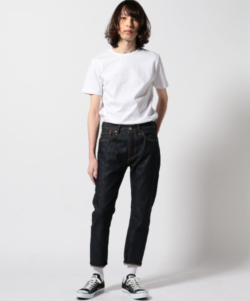 501(R) Skinny（ゴーマルイチスキニー）の「501(R) Skinny スキニージーンズ ダークインディゴブルー LONG DAY RIGID リジッド WHITE OAK セルビッジ/12.9oz（デニムパンツ・メンズ・ダークインディゴブルー・30inch/34inch/29inch/38inch/32inch/36inch/28inch/31inch/33inch/W32 L34/W31 L32/W28 L32/W34 L34/W33 L34/W30 L32/W29 L32）」の4枚目の写真