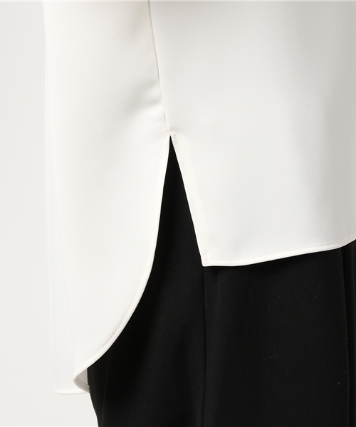 Droite lautreamont（ドロワットロートレアモン）の「ダブルクロスブラウス（シャツ/ブラウス・レディース・ピンク/オフホワイト/ブルー・M(2)）」の9枚目の写真