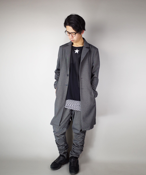 rovtski(ロフトスキー)の「rovtski 【スプリングコート】TRポンチチェスターコート/3C16121201(チェスターコート・メンズ・ブラック/ネイビー/杢グレー・MEDIUM/LARGE)」の13枚目の写真