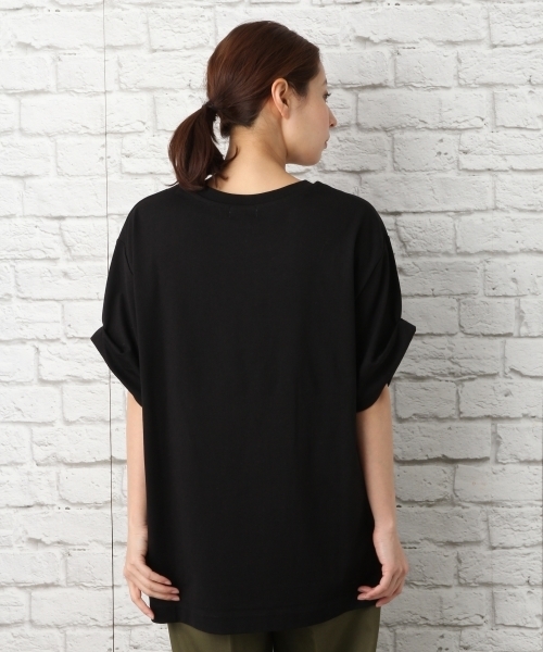 LEPSIM(レプシィム)の「CFソデロールBIGTSS 746774(Tシャツ/カットソー・レディース・ブラウン/オフホワイト/ブラック/サックスブルー/ブラウン系その他/ホワイト/ブラック系その他・FREE)」の13枚目の写真