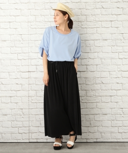 LEPSIM(レプシィム)の「CFソデロールBIGTSS 746774(Tシャツ/カットソー・レディース・ブラウン/オフホワイト/ブラック/サックスブルー/ブラウン系その他/ホワイト/ブラック系その他・FREE)」の20枚目の写真