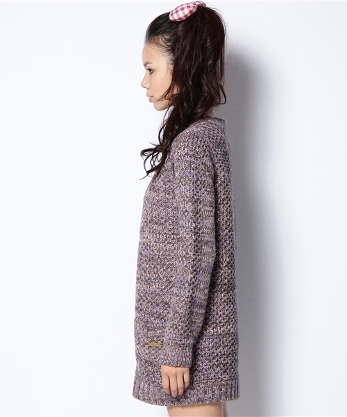 MILKFED.（ミルクフェド）の「CABLE KNITTED CARDIGAN（カーディガン/ボレロ・レディース・ホワイト/チャコールグレー・X-SMALL/SMALL）」の3枚目の写真