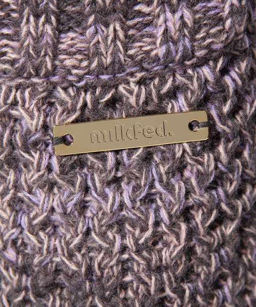 MILKFED.（ミルクフェド）の「CABLE KNITTED CARDIGAN（カーディガン/ボレロ・レディース・ホワイト/チャコールグレー・X-SMALL/SMALL）」の9枚目の写真