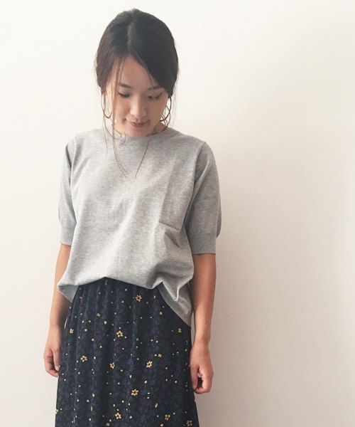 Banner Barrett(バナーバレット)の「T/R KNIT PULLOVER(ニット/セーター・レディース・ブラック/グリーン/ボルドー/グレー・38)」の3枚目の写真