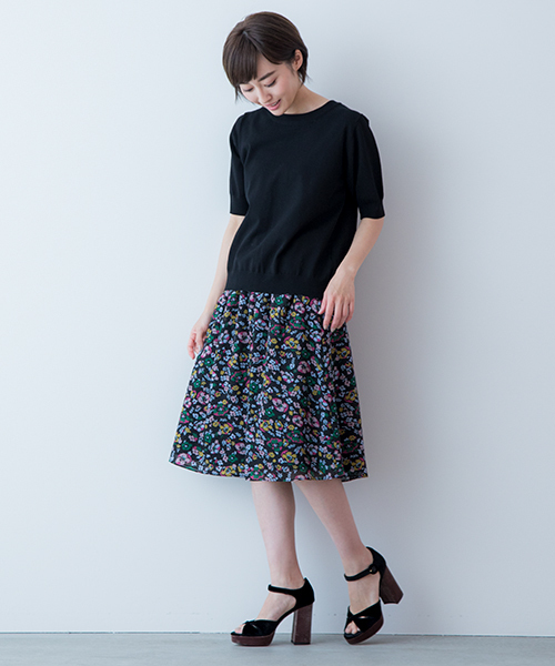 Banner Barrett(バナーバレット)の「T/R KNIT PULLOVER(ニット/セーター・レディース・ブラック/グリーン/ボルドー/グレー・38)」の14枚目の写真
