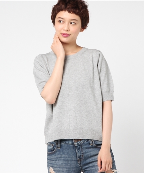 Banner Barrett(バナーバレット)の「T/R KNIT PULLOVER(ニット/セーター・レディース・ブラック/グリーン/ボルドー/グレー・38)」の16枚目の写真