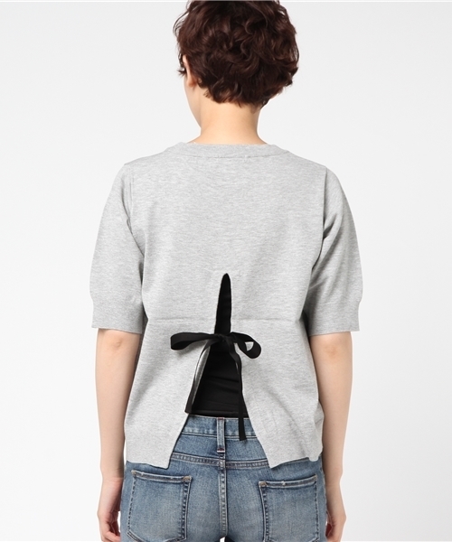 Banner Barrett(バナーバレット)の「T/R KNIT PULLOVER(ニット/セーター・レディース・ブラック/グリーン/ボルドー/グレー・38)」の5枚目の写真