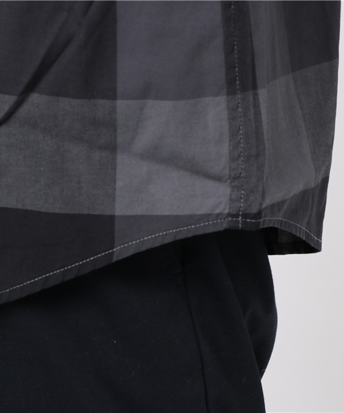 BLACK LABEL CRESTBRIDGE（ブラックレーベル・クレストブリッジ）の「トーナルクレストブリッジチェックシャツ（シャツ/ブラウス・メンズ・ネイビー/グレー・M/S/LL/L）」の7枚目の写真