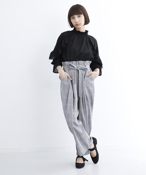 MERLOT(メルロー)の「ドビードットラッフルスリーブブラウス690-6527(シャツ/ブラウス・レディース・ホワイト/ブラック/ピンク/イエロー/ラベンダー・FREE)」の17枚目の写真