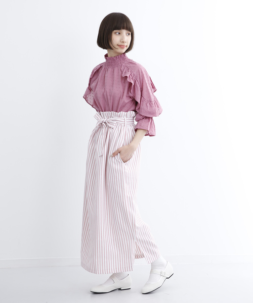 MERLOT(メルロー)の「ドビードットラッフルスリーブブラウス690-6527(シャツ/ブラウス・レディース・ホワイト/ブラック/ピンク/イエロー/ラベンダー・FREE)」の15枚目の写真