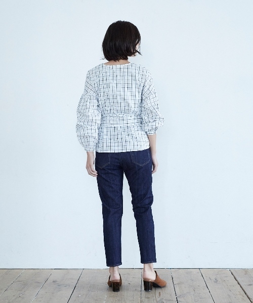 AMERICAN HOLIC（アメリカンホリック）の「テーパードデニム（デニムパンツ・レディース・インディゴブルー/ワンウォッシュ・L/M/S/XS/XXS）」の8枚目の写真