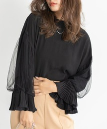 fifth | チュールスリーブラッフルカフスブラウス(シャツ/ブラウス)