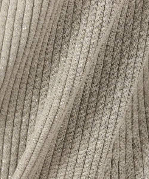 green label relaxing（グリーンレーベルリラクシング）の「D ラメ リブ Vネック ニット ◆（ニット/セーター・レディース・グレー/ナチュラル/ライラック・FREE）」の15枚目の写真