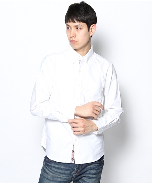 BEAMS(ビームス)の「○O/D.OX EMB BD(シャツ/ブラウス・メンズ・ホワイト/ブルー・SMALL/MEDIUM/LARGE/X-LARGE)」の2枚目の写真