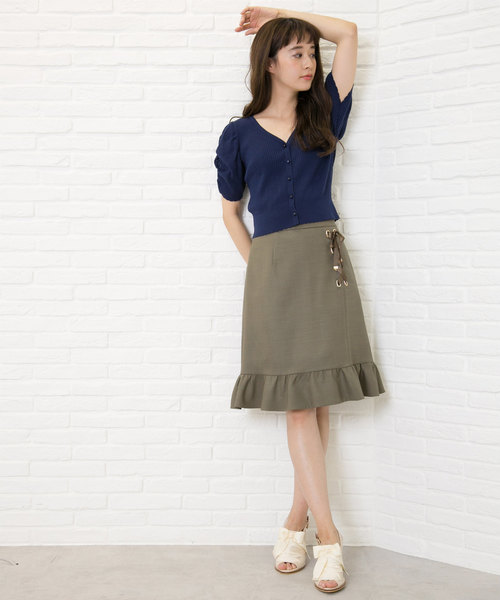 JILL by JILL STUART(ジルバイジルスチュアート)の「サイドレースアップ(スカート・レディース・ベージュ/カーキ/オレンジ・MEDIUM/SMALL)」の14枚目の写真