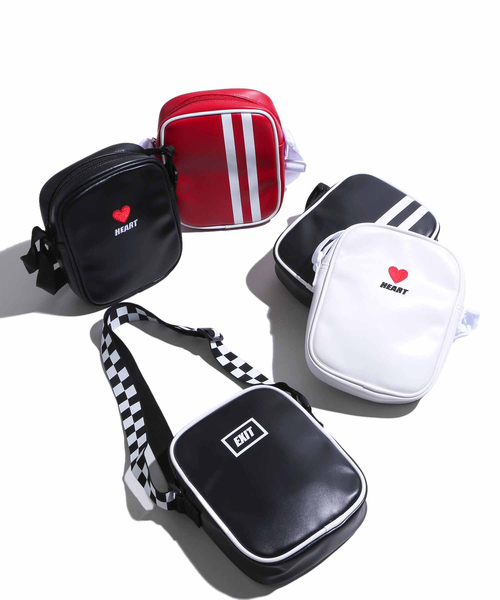 WEGO（ウィゴー）の「WEGO/ボックスミニショルダーバッグ（ショルダーバッグ・レディース・ホワイト/ブラック/その他1/レッド系その他/ブラック系その他・FREE）」の9枚目の写真