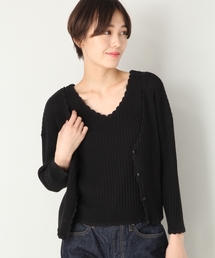 LOWRYS FARM | ９Ｇリブカーディガン　803215(カーディガン/ボレロ)