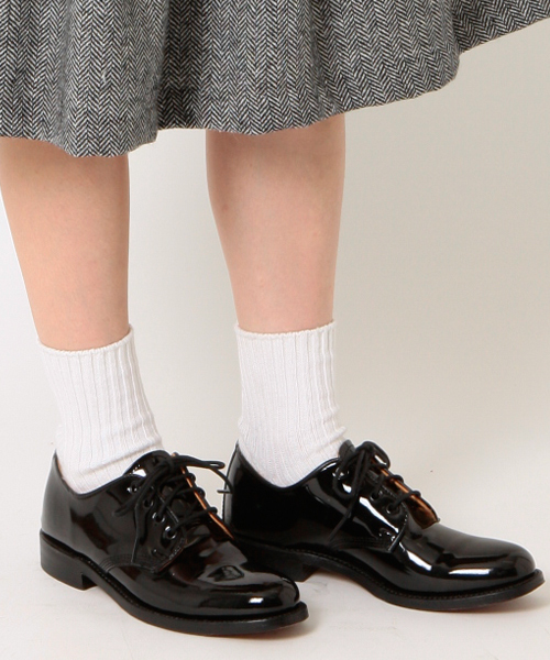 BEAMS BOY（ビームスボーイ）の「【FUDGE5月号掲載】BEAMS BOY / 1/2ソリッド リブソックス（ソックス/靴下・レディース・ホワイト/チャコールグレー/ブラック/ネイビー/ワイン/ピンク/イエロー/ブルー/オリーブ/ナチュラル/グレー・ONE SIZE）」の18枚目の写真