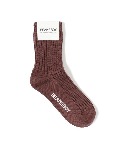 BEAMS BOY(ビームスボーイ)の「1/2ソリッド リブ ソックス(ソックス/靴下・レディース・ワイン/ネイビー/ブラック/チャコールグレー/ホワイト/ピンク/イエロー/ブルー/オリーブ/ナチュラル/グレー/レッド/レッド系その他/ミント/ダークグリーン/その他1/パープル/インディゴブルー/グリーン/ライトピンク/ブルー系その他3/レッド系その他3/イエロー系その他/サックスブルー/ブラウン系その他4/レッド系その他4/ロイヤルブルー/レッド系その他6/ブルー系その他2/オレンジ/グリーン系その他/ライトブルー/イエロー系その他5/グリーン系その他4/パープル系その他7/グリーン系その他2/パープル系その他6/グリーン系その他5/オレンジ系その他5/ブルー系その他4/ケリーグリーン/ブルー系その他/ラベンダー/レッド系その他5/イエロー系その他4/パープル系その他5/オレンジ系その他6/ブラウン/グリーン系その他3/ホワイト系その他5/ベージュ/バイオレット・ONE SIZE)」の7枚目の写真