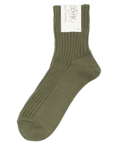 BEAMS BOY（ビームスボーイ）の「【FUDGE5月号掲載】BEAMS BOY / 1/2ソリッド リブソックス（ソックス/靴下・レディース・ホワイト/チャコールグレー/ブラック/ネイビー/ワイン/ピンク/イエロー/ブルー/オリーブ/ナチュラル/グレー・ONE SIZE）」の7枚目の写真