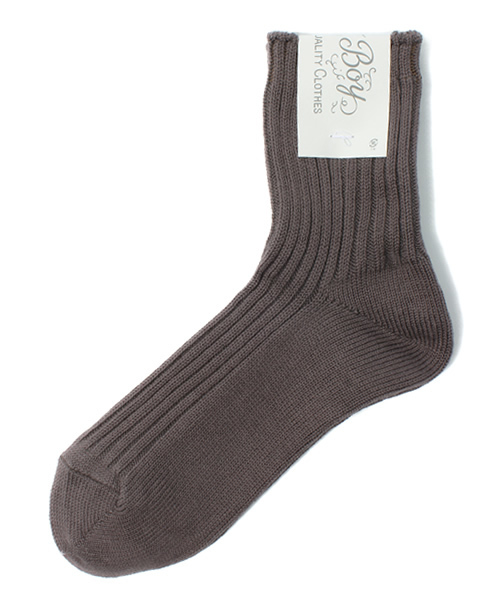 BEAMS BOY（ビームスボーイ）の「【FUDGE5月号掲載】BEAMS BOY / 1/2ソリッド リブソックス（ソックス/靴下・レディース・ホワイト/チャコールグレー/ブラック/ネイビー/ワイン/ピンク/イエロー/ブルー/オリーブ/ナチュラル/グレー・ONE SIZE）」の4枚目の写真