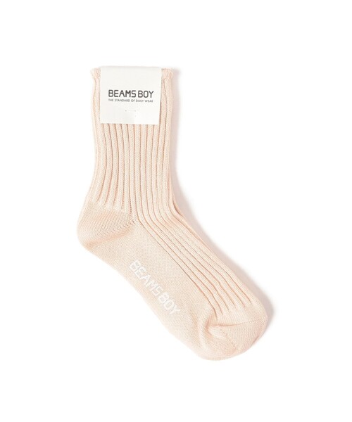 BEAMS BOY(ビームスボーイ)の「1/2ソリッド リブ ソックス(ソックス/靴下・レディース・ワイン/ネイビー/ブラック/チャコールグレー/ホワイト/ピンク/イエロー/ブルー/オリーブ/ナチュラル/グレー/レッド/レッド系その他/ミント/ダークグリーン/その他1/パープル/インディゴブルー/グリーン/ライトピンク/ブルー系その他3/レッド系その他3/イエロー系その他/サックスブルー/ブラウン系その他4/レッド系その他4/ロイヤルブルー/レッド系その他6/ブルー系その他2/オレンジ/グリーン系その他/ライトブルー/イエロー系その他5/グリーン系その他4/パープル系その他7/グリーン系その他2/パープル系その他6/グリーン系その他5/オレンジ系その他5/ブルー系その他4/ケリーグリーン/ブルー系その他/ラベンダー/レッド系その他5/イエロー系その他4/パープル系その他5/オレンジ系その他6/ブラウン/グリーン系その他3/ホワイト系その他5/ベージュ/バイオレット・ONE SIZE)」の3枚目の写真