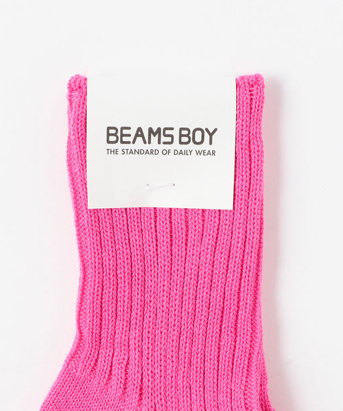 BEAMS BOY（ビームスボーイ）の「【FUDGE5月号掲載】BEAMS BOY / 1/2ソリッド リブソックス（ソックス/靴下・レディース・ホワイト/チャコールグレー/ブラック/ネイビー/ワイン/ピンク/イエロー/ブルー/オリーブ/ナチュラル/グレー・ONE SIZE）」の21枚目の写真