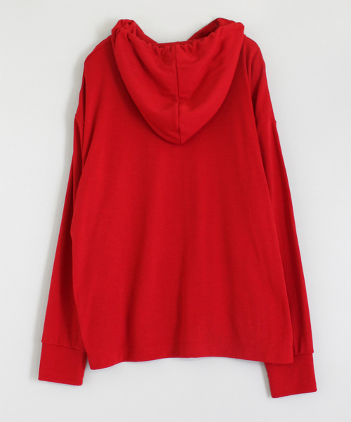 RNA（アールエヌエー）の「M1039 ワイドパーカー（パーカー・レディース・ブラウン/レッド/ブラック・MEDIUM）」の4枚目の写真