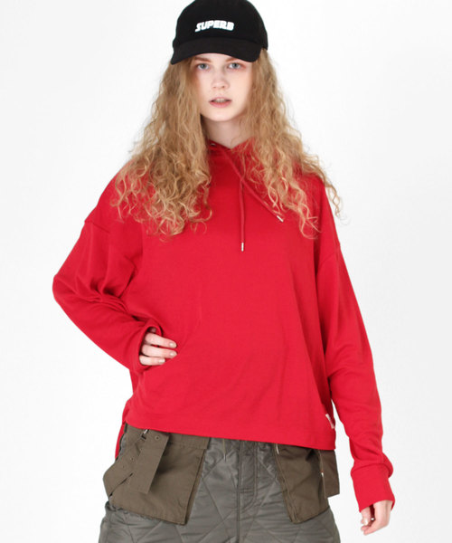 RNA（アールエヌエー）の「M1039 ワイドパーカー（パーカー・レディース・ブラウン/レッド/ブラック・MEDIUM）」の22枚目の写真