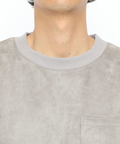 LAKOLE(ラコレ)の「フェイクスエードプルオーバー / LAKOLE(Tシャツ/カットソー・メンズ・ブラック/グレー/ピンク/サンドグレー/キャメル/オリーブ・MEDIUM/LARGE)」の22枚目の写真