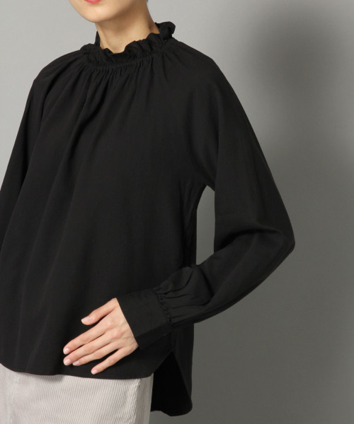 LOWRYS FARM（ローリーズファーム）の「スタンドブラウス　819572（シャツ/ブラウス・レディース・ブラック/ベージュ/オフホワイト・FREE）」の10枚目の写真