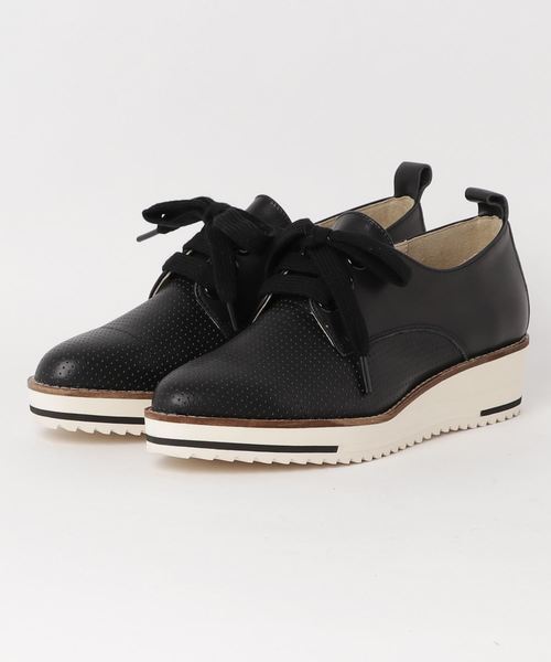 セール】〈cava cava (サヴァサヴァ)〉 厚底レースアップシューズ