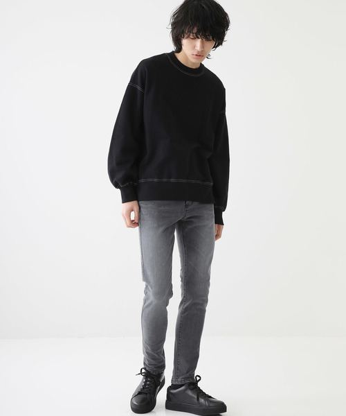 STUDIOUS（ステュディオス）の「【STUDIOUS】プレミアムKOJIMAデニム スキニー（デニムパンツ・メンズ・グレー/ブルー/ネイビー/サックスブルー/ブラック・1/2/3）」の20枚目の写真