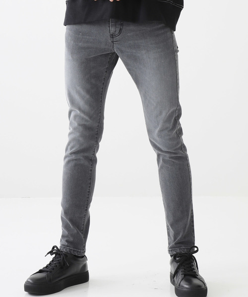 STUDIOUS（ステュディオス）の「【STUDIOUS】プレミアムKOJIMAデニム スキニー（デニムパンツ・メンズ・グレー/ブルー/ネイビー/サックスブルー/ブラック・1/2/3）」の21枚目の写真