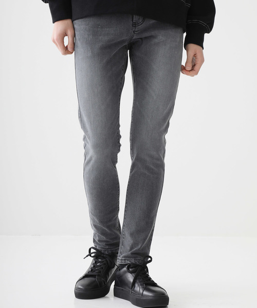 STUDIOUS（ステュディオス）の「【STUDIOUS】プレミアムKOJIMAデニム スキニー（デニムパンツ・メンズ・グレー/ブルー/ネイビー/サックスブルー/ブラック・1/2/3）」の7枚目の写真