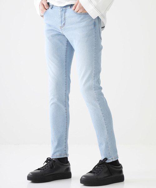 STUDIOUS（ステュディオス）の「【STUDIOUS】プレミアムKOJIMAデニム スキニー（デニムパンツ・メンズ・グレー/ブルー/ネイビー/サックスブルー/ブラック・1/2/3）」の6枚目の写真