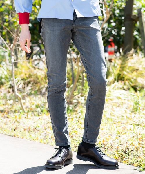 STUDIOUS（ステュディオス）の「【STUDIOUS】プレミアムKOJIMAデニム スキニー（デニムパンツ・メンズ・グレー/ブルー/ネイビー/サックスブルー/ブラック・1/2/3）」の10枚目の写真