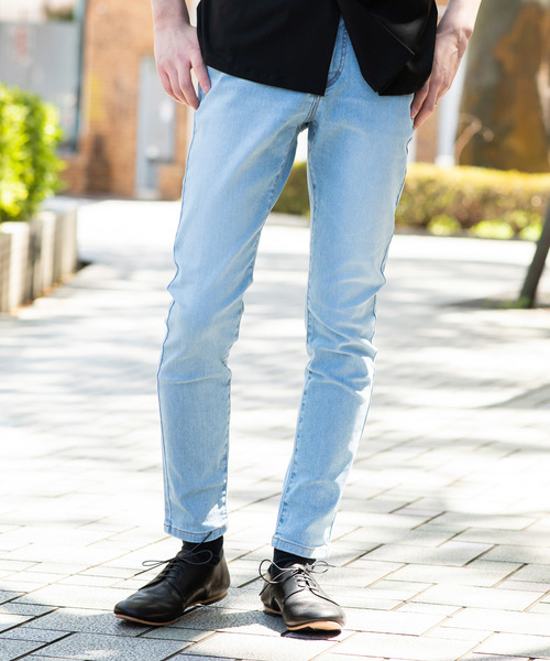 STUDIOUS（ステュディオス）の「【STUDIOUS】プレミアムKOJIMAデニム スキニー（デニムパンツ・メンズ・グレー/ブルー/ネイビー/サックスブルー/ブラック・1/2/3）」の9枚目の写真