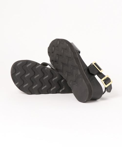 GeeRA(ジーラ)の「ダブルベルトサンダル(サンダル・レディース・ブラック/ブラック系その他・SMALL/MEDIUM/LARGE)」の4枚目の写真