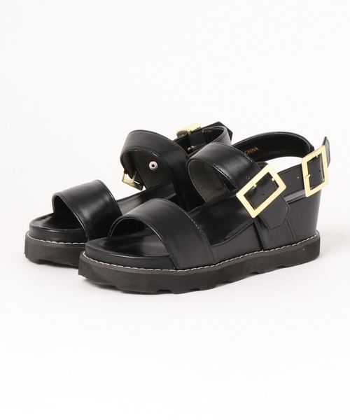 GeeRA(ジーラ)の「ダブルベルトサンダル(サンダル・レディース・ブラック/ブラック系その他・SMALL/MEDIUM/LARGE)」の6枚目の写真