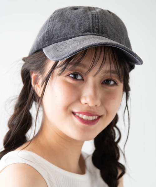 newhattan(ニューハッタン)の「WEGO/【WEB限定】newhattanデニムLOWキャップ(キャップ・メンズ・ダークインディゴブルー/ブラック系その他/ライトインディゴブルー・FREE)」の2枚目の写真