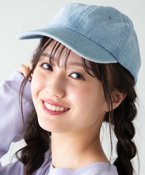 newhattan(ニューハッタン)の「WEGO/【WEB限定】newhattanデニムLOWキャップ(キャップ・メンズ・ダークインディゴブルー/ブラック系その他/ライトインディゴブルー・FREE)」の3枚目の写真