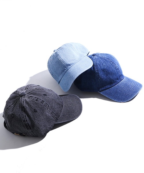 newhattan(ニューハッタン)の「WEGO/【WEB限定】newhattanデニムLOWキャップ(キャップ・メンズ・ダークインディゴブルー/ブラック系その他/ライトインディゴブルー・FREE)」の7枚目の写真