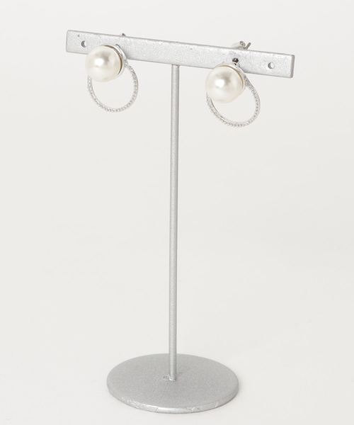 パールサークルピアス ピアス 両耳用 Cecil アクセサリー セール ピアス 両耳用 Mcbee セシルマクビー のファッション Cecil