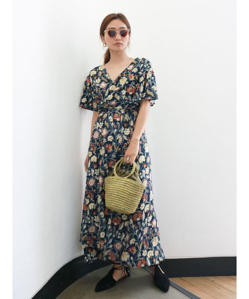 Ungrid(アングリッド)の「サークルハンドルミニカゴバッグ(かごバッグ・レディース・ベージュ/グリーン・FREE)」の4枚目の写真