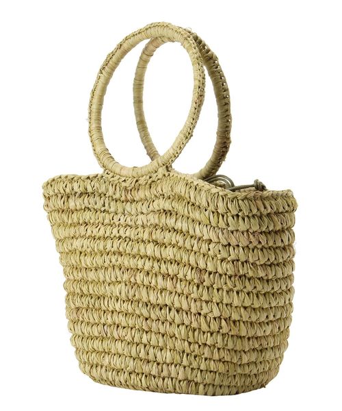 Ungrid(アングリッド)の「サークルハンドルミニカゴバッグ(かごバッグ・レディース・ベージュ/グリーン・FREE)」の8枚目の写真