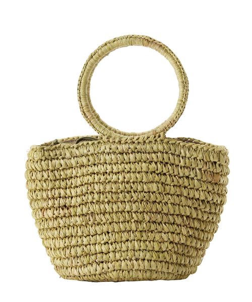 Ungrid(アングリッド)の「サークルハンドルミニカゴバッグ(かごバッグ・レディース・ベージュ/グリーン・FREE)」の9枚目の写真